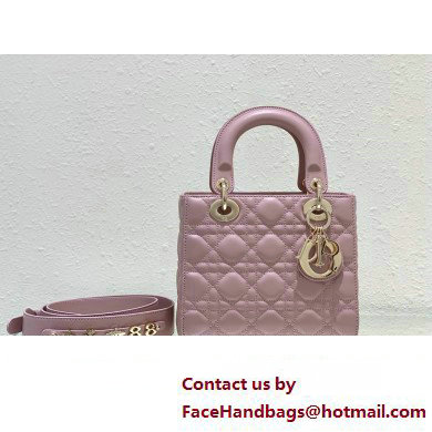 Dior Small Lady Dior My ABCDior Bag in Pink Cannage Lambskin 2023 - Click Image to Close