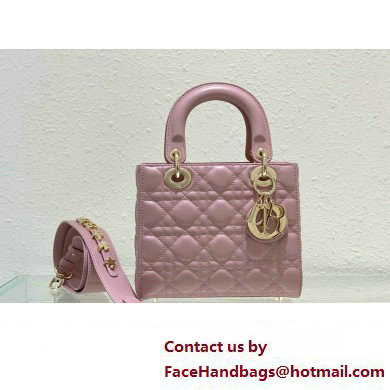 Dior Small Lady Dior My ABCDior Bag in Pink Cannage Lambskin 2023