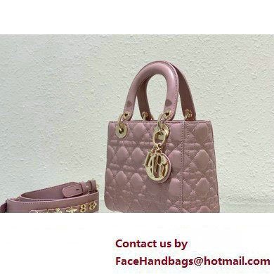 Dior Small Lady Dior My ABCDior Bag in Pink Cannage Lambskin 2023