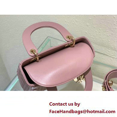 Dior Small Lady Dior My ABCDior Bag in Pink Cannage Lambskin 2023