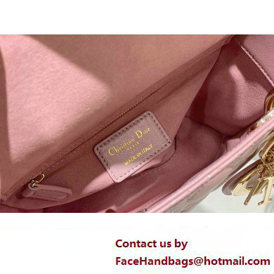 Dior Small Lady Dior My ABCDior Bag in Pink Cannage Lambskin 2023