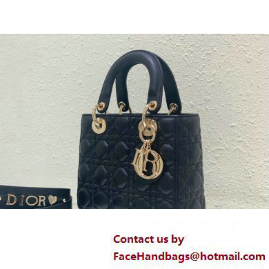 Dior Small Lady Dior My ABCDior Bag in black Cannage Lambskin 2023