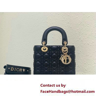 Dior Small Lady Dior My ABCDior Bag in black Cannage Lambskin 2023