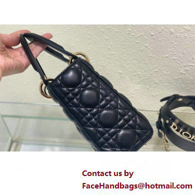 Dior Small Lady Dior My ABCDior Bag in black Cannage Lambskin 2023