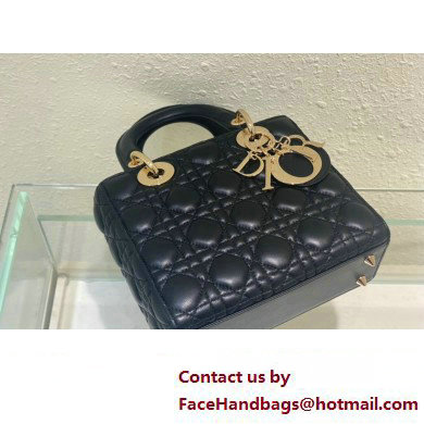 Dior Small Lady Dior My ABCDior Bag in black Cannage Lambskin 2023