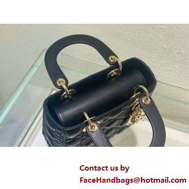 Dior Small Lady Dior My ABCDior Bag in black Cannage Lambskin 2023