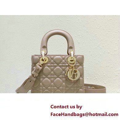 Dior Small Lady Dior My ABCDior Bag in sand-colored Cannage Lambskin 2023