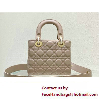 Dior Small Lady Dior My ABCDior Bag in sand-colored Cannage Lambskin 2023