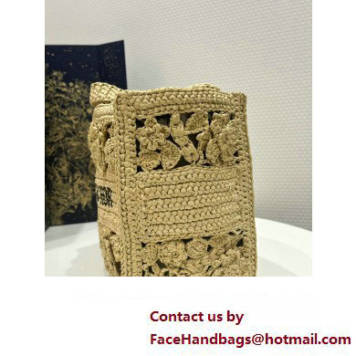 Dior small Book Tote Bag in raffia 2023