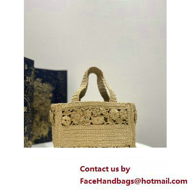 Dior small Book Tote Bag in raffia 2023