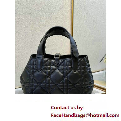 Dior small Toujours Bag in Black Macrocannage Calfskin 2023