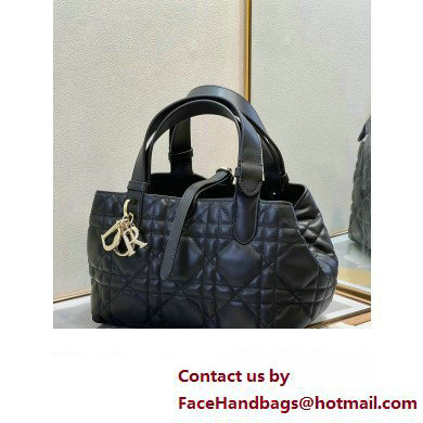 Dior small Toujours Bag in Black Macrocannage Calfskin 2023