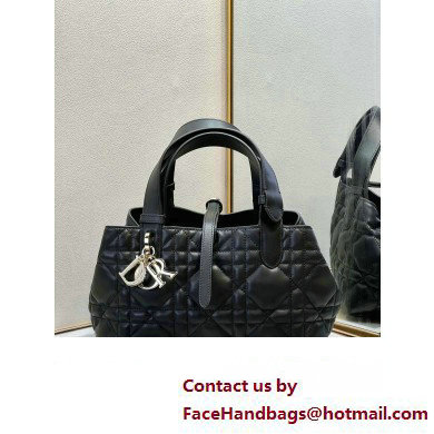 Dior small Toujours Bag in Black Macrocannage Calfskin 2023