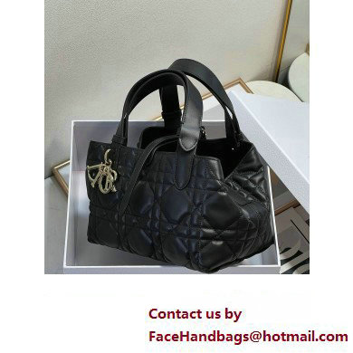 Dior small Toujours Bag in Black Macrocannage Calfskin 2023