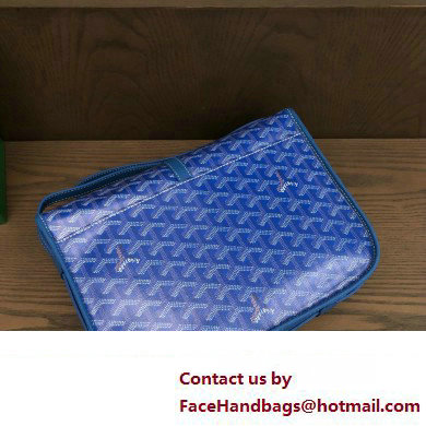 Goyard Belvedere MM Strap Bag Blue