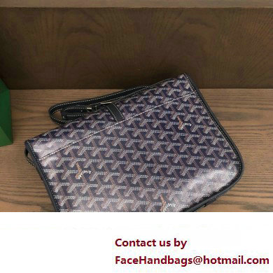 Goyard Belvedere MM Strap Bag Dark Blue