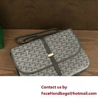 Goyard Belvedere MM Strap Bag Gray