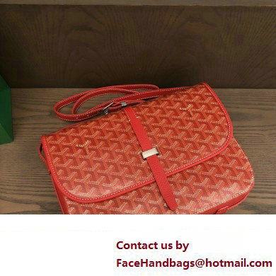 Goyard Belvedere MM Strap Bag Red