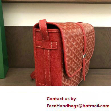 Goyard Belvedere MM Strap Bag Red