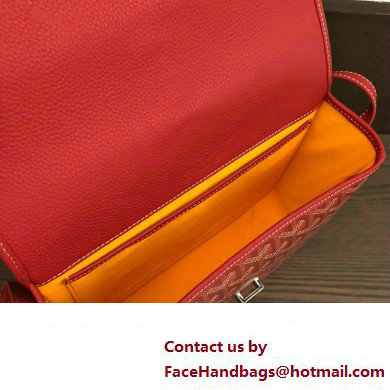 Goyard Belvedere MM Strap Bag Red