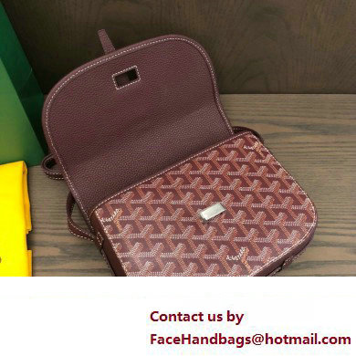 Goyard Belvedere PM Strap Bag Burgundy