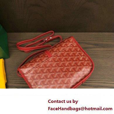 Goyard Belvedere PM Strap Bag Red