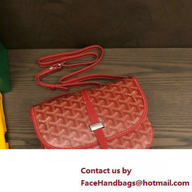 Goyard Belvedere PM Strap Bag Red