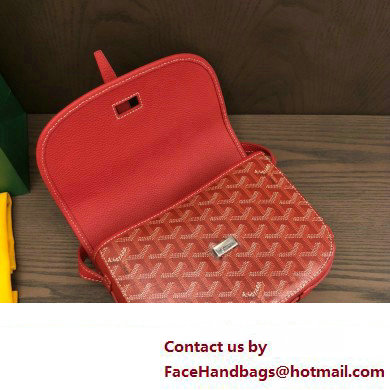 Goyard Belvedere PM Strap Bag Red