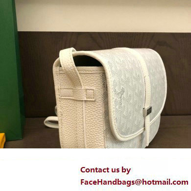 Goyard Belvedere PM Strap Bag White