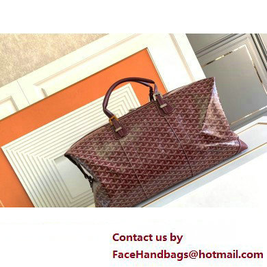 Goyard Boeing Travel 55 Bag Burgundy