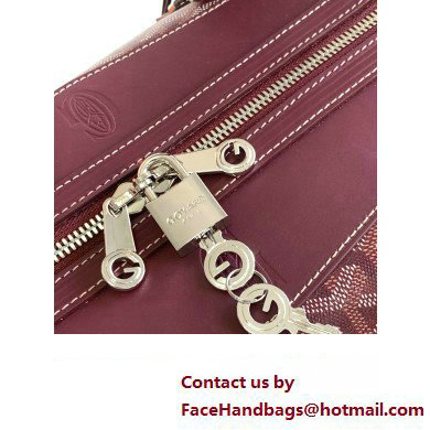 Goyard Boeing Travel 55 Bag Burgundy