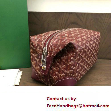 Goyard Bowling 25 Toiletry Bag Burgundy