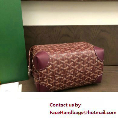 Goyard Bowling 25 Toiletry Bag Burgundy