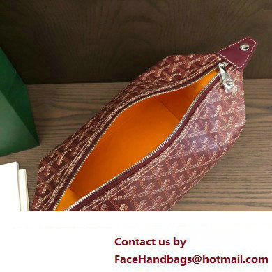 Goyard Bowling 25 Toiletry Bag Burgundy