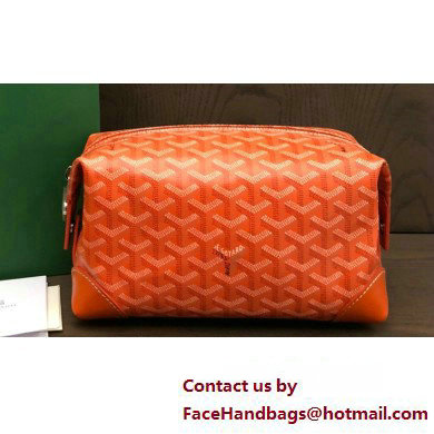 Goyard Bowling 25 Toiletry Bag Orange