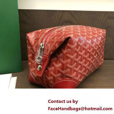 Goyard Bowling 25 Toiletry Bag Red