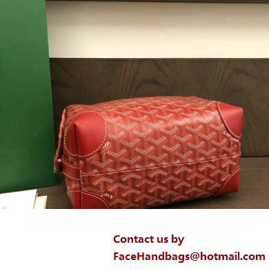 Goyard Bowling 25 Toiletry Bag Red