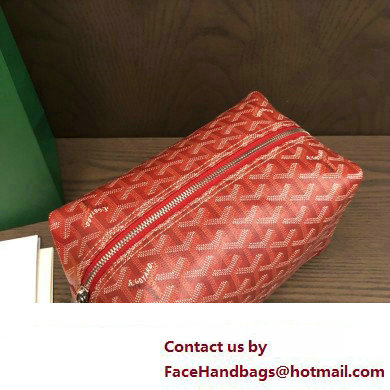 Goyard Bowling 25 Toiletry Bag Red