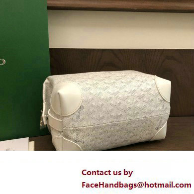 Goyard Bowling 25 Toiletry Bag White