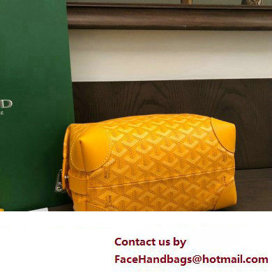 Goyard Bowling 25 Toiletry Bag Yellow