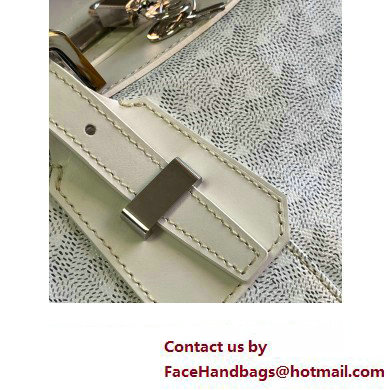 Goyard Bowling 45 Travel Bag White