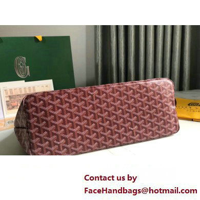 Goyard Chien Gris Pet Tote Bag Burgundy