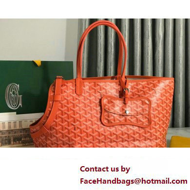 Goyard Chien Gris Pet Tote Bag Orange