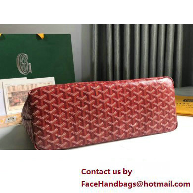 Goyard Chien Gris Pet Tote Bag Red