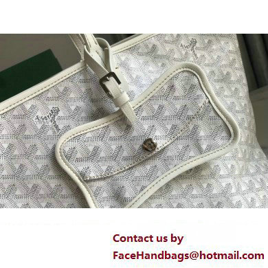 Goyard Chien Gris Pet Tote Bag White