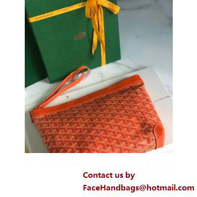 Goyard Conti pouch Clutch Bag Orange