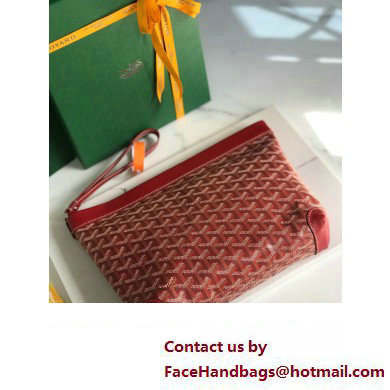 Goyard Conti pouch Clutch Bag Red