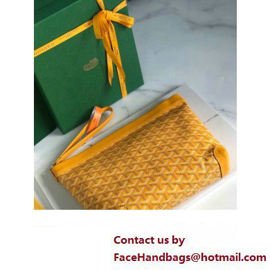 Goyard Conti pouch Clutch Bag Yellow