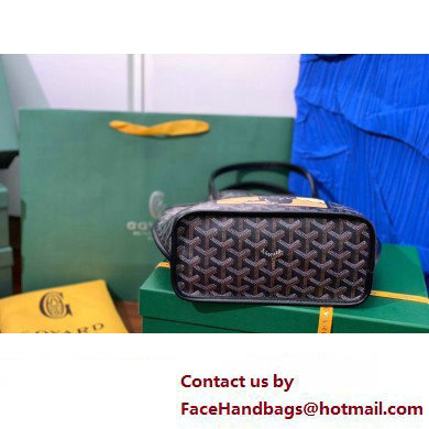 Goyard Hulot Print Anjou Reversible Mini Tote Bag Black