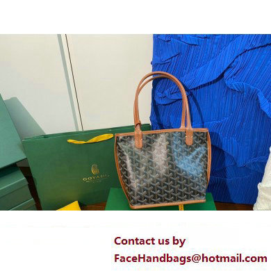 Goyard Hulot Print Anjou Reversible Mini Tote Bag Brown